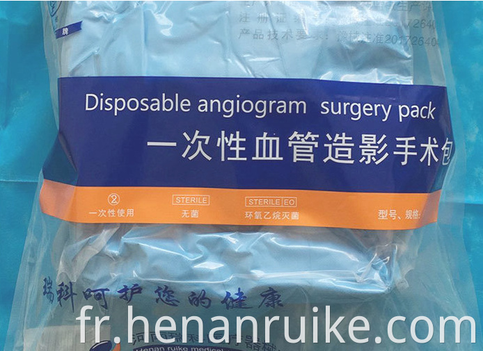 Disposable angiography surgery kit